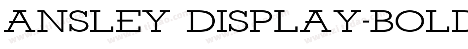 Ansley Display-Bold字体转换